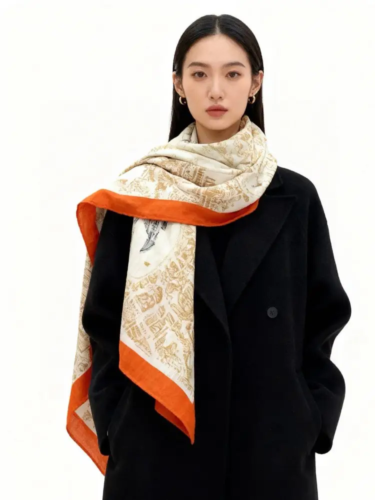Hermes Scarf of cashmere — Photo 2