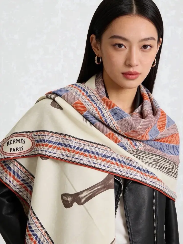 Hermes Scarf of cashmere — Photo 2