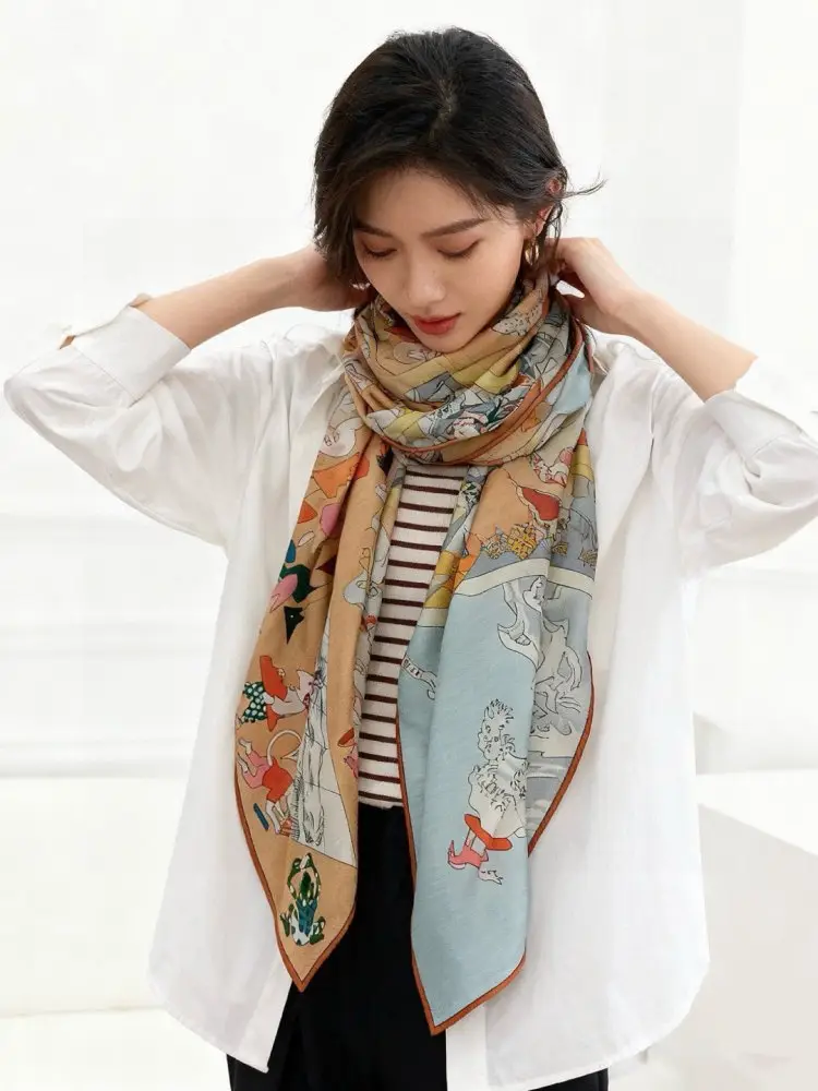 Hermes Scarf of cashmere — Photo 2