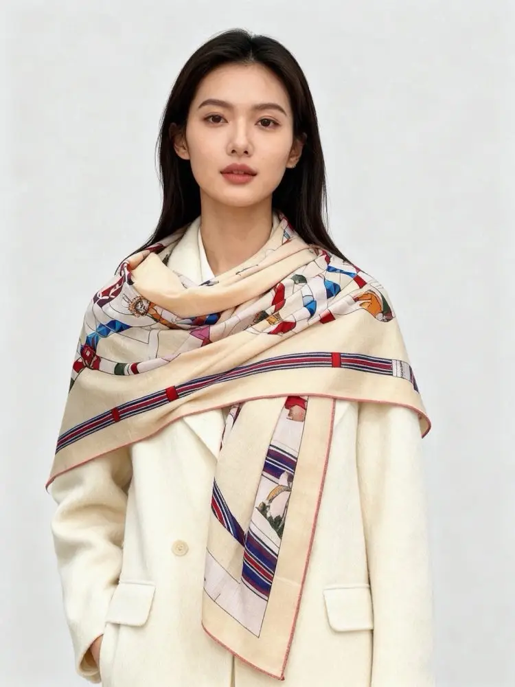 Hermes Scarf of cashmere — Photo 2
