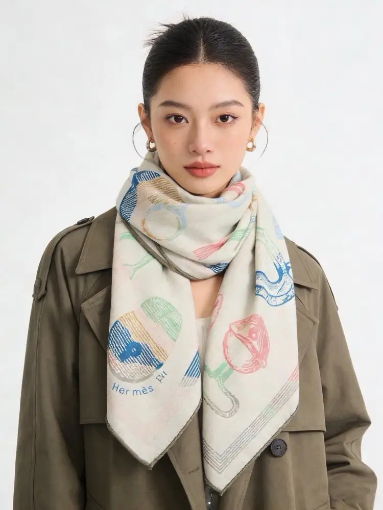 Hermes Scarf of cashmere — Photo 2