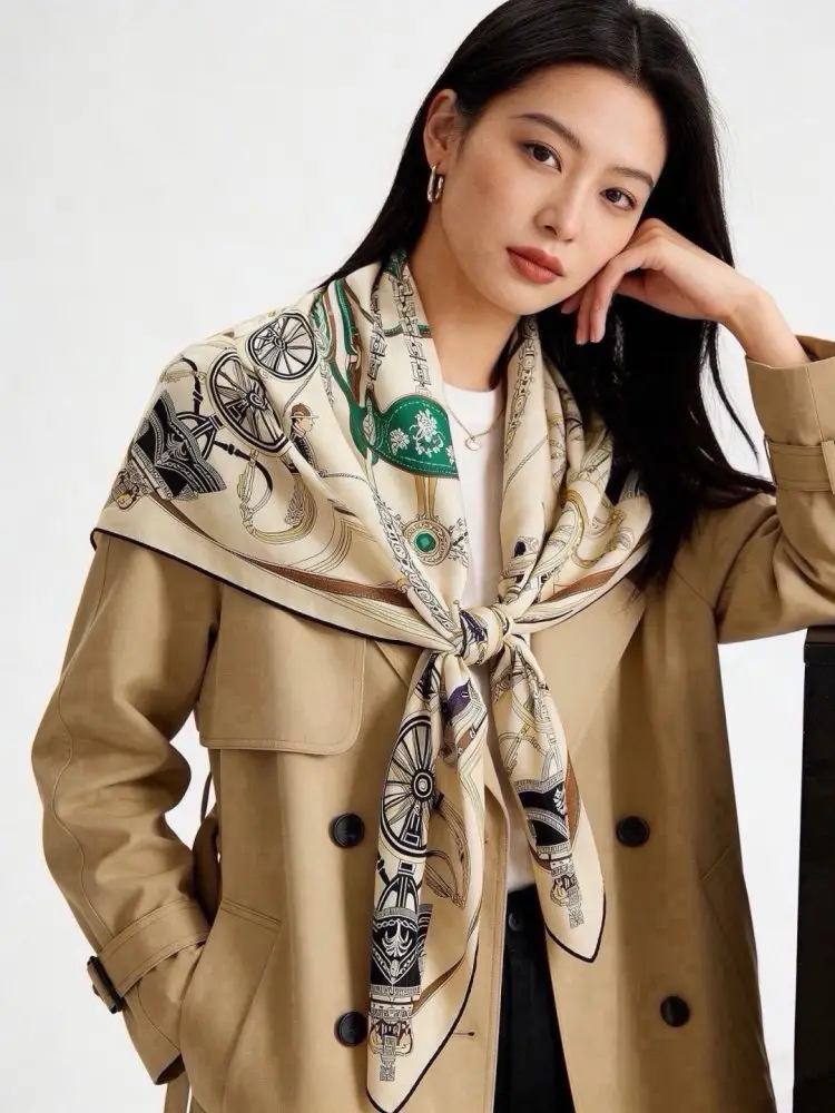 Hermes Scarf of cashmere — Photo 3