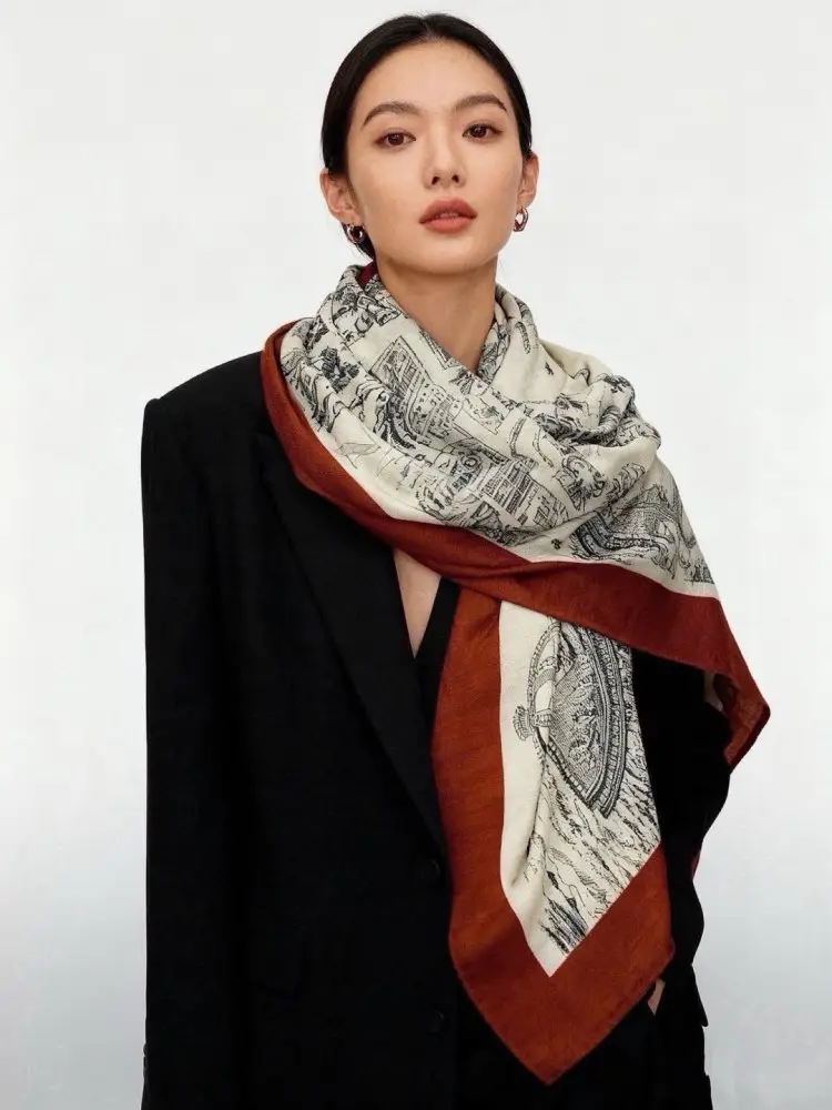 Hermes Scarf of cashmere — Photo 3