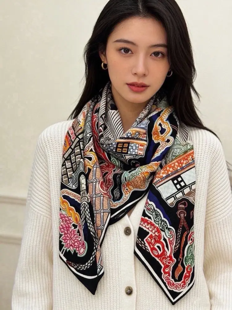 Hermes Scarf of cashmere — Photo 3