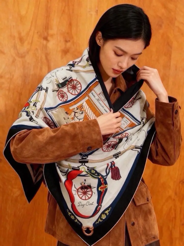 Hermes Scarf of cashmere — Photo 3