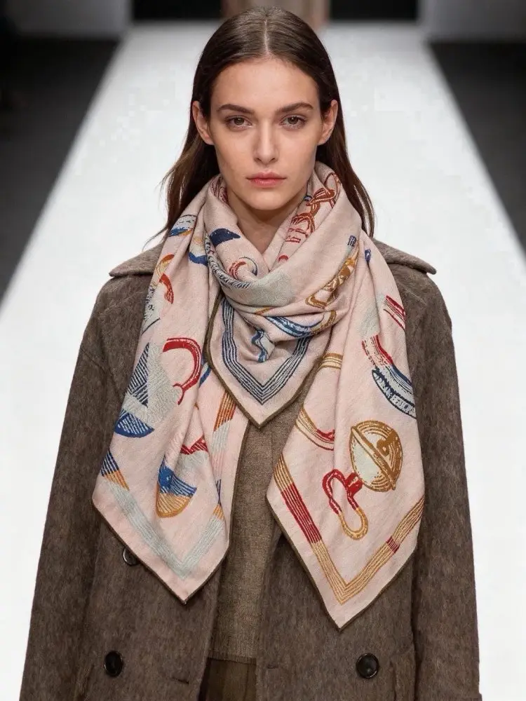 Hermes Scarf of cashmere — Photo 3