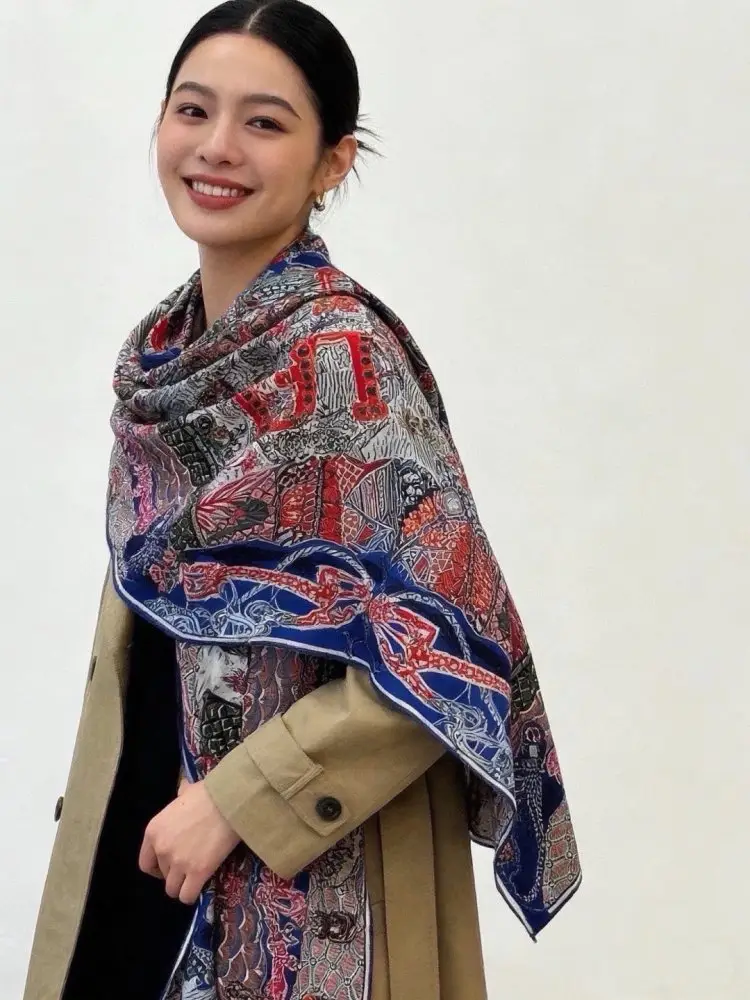 Hermes Scarf of cashmere — Photo 3