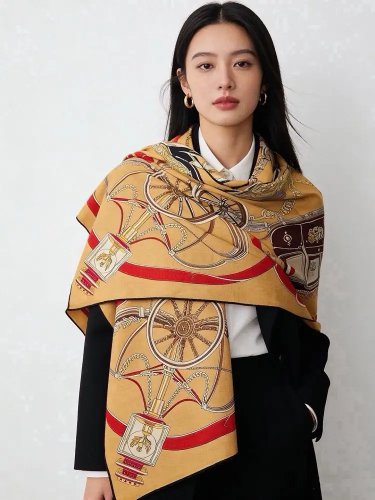 Hermes Scarf of cashmere — Photo 3