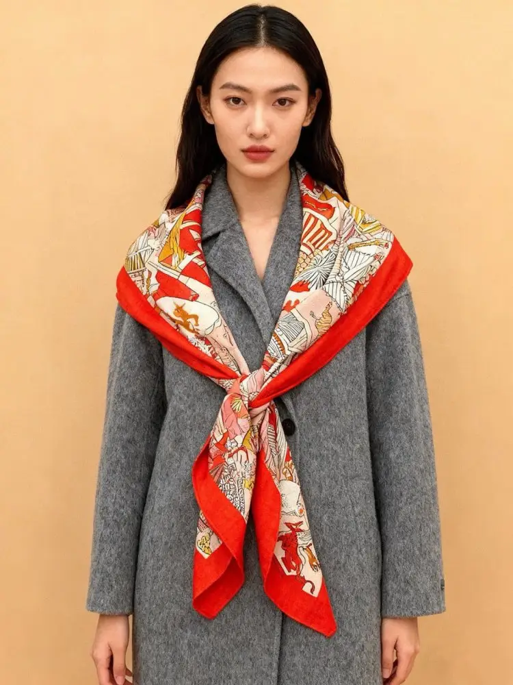 Hermes Scarf of cashmere — Photo 3