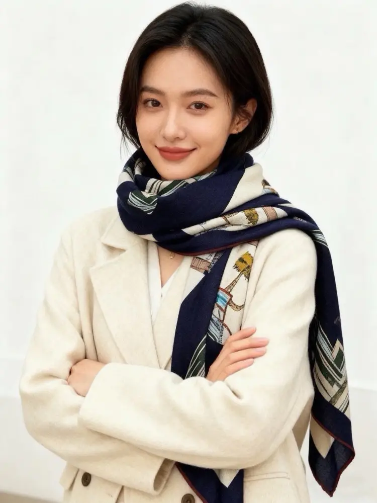 Hermes Scarf of cashmere — Photo 3