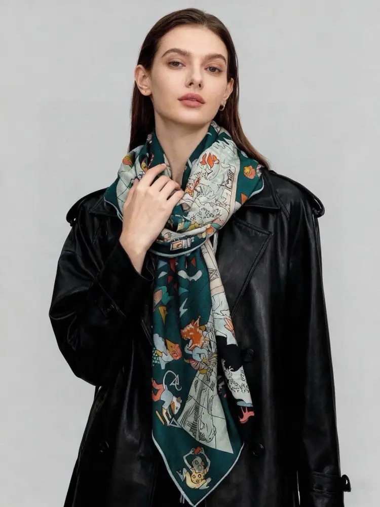 Hermes Scarf of cashmere — Photo 3