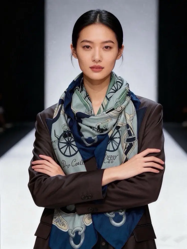 Hermes Scarf of cashmere — Photo 3