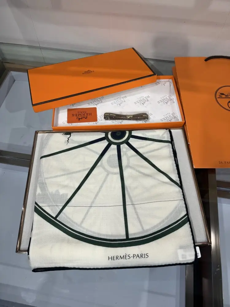 Hermes Шарф из кашемира — Фото 3