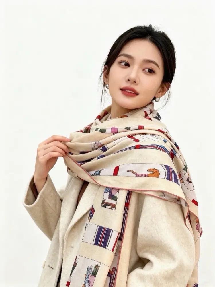 Hermes Scarf of cashmere — Photo 3