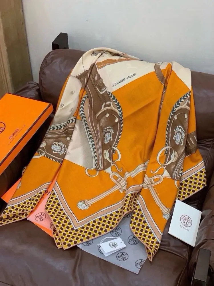 Hermes Шарф из кашемира — Фото 4