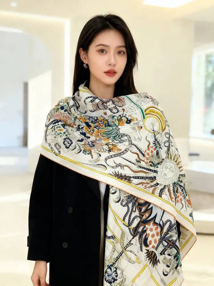 Hermes Scarf of cashmere — Photo 4