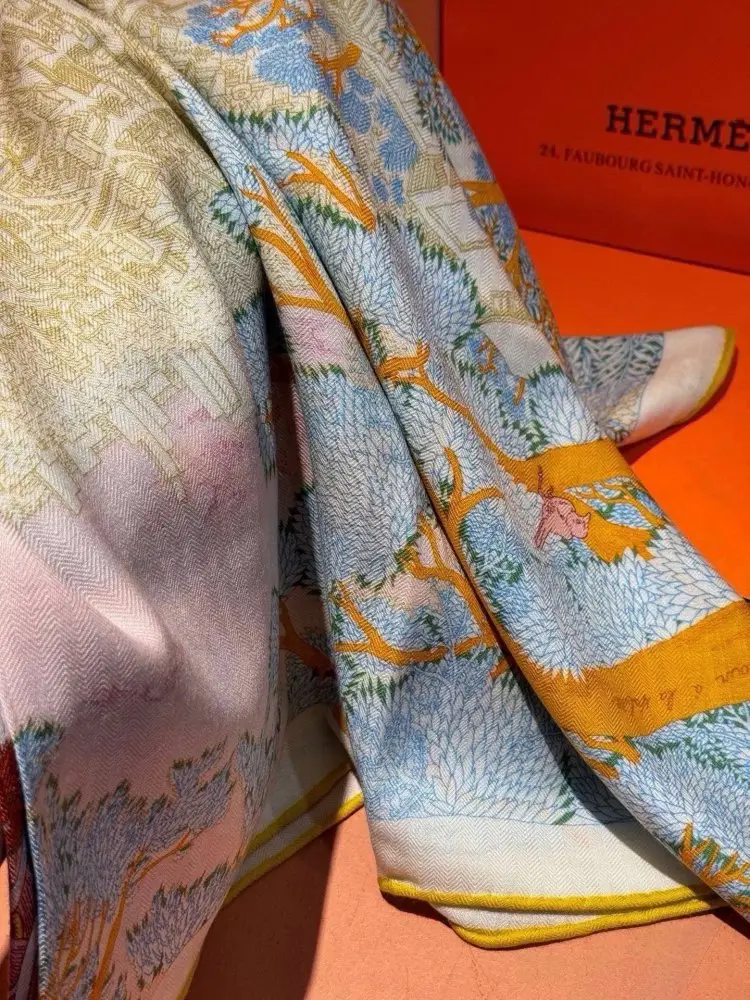 Hermes Шарф из кашемира — Фото 4