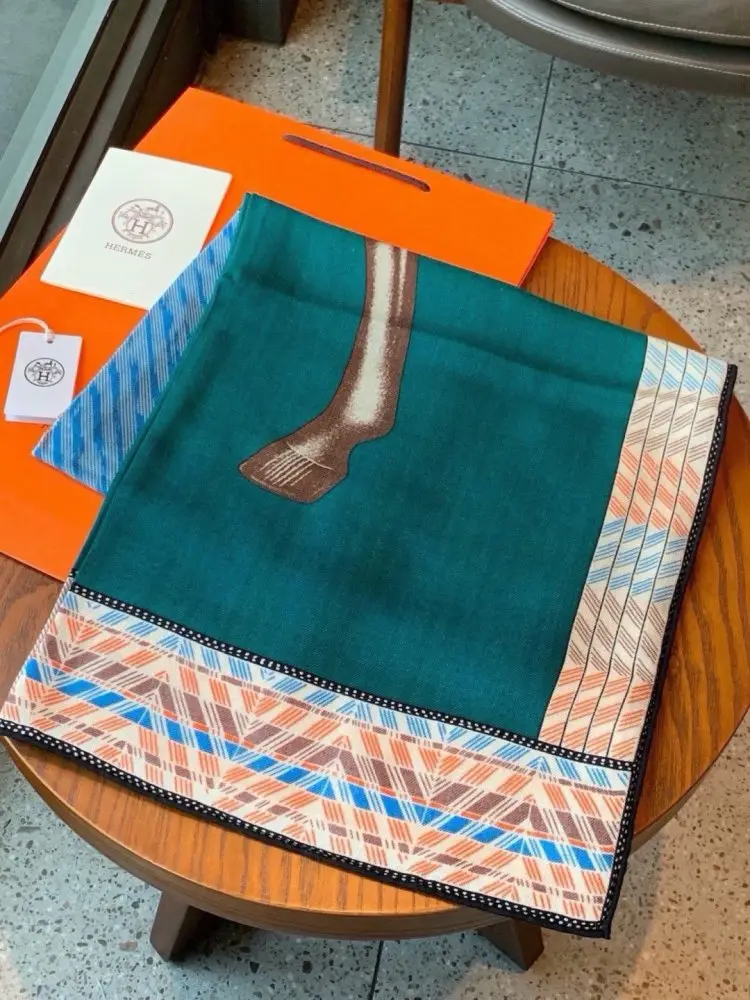 Hermes Шарф из кашемира — Фото 4