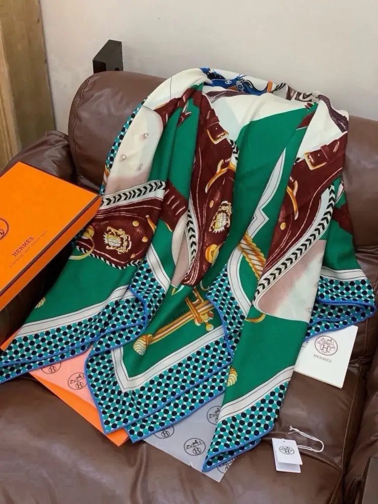 Hermes Шарф из кашемира — Фото 4