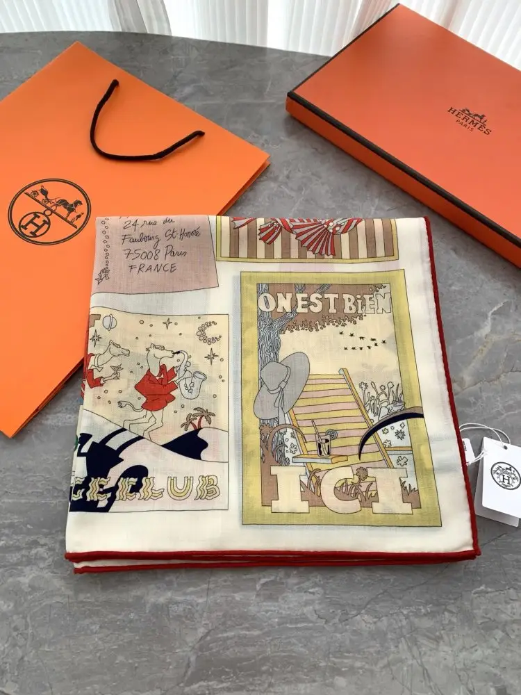 Hermes Scarf of cashmere — Photo 4