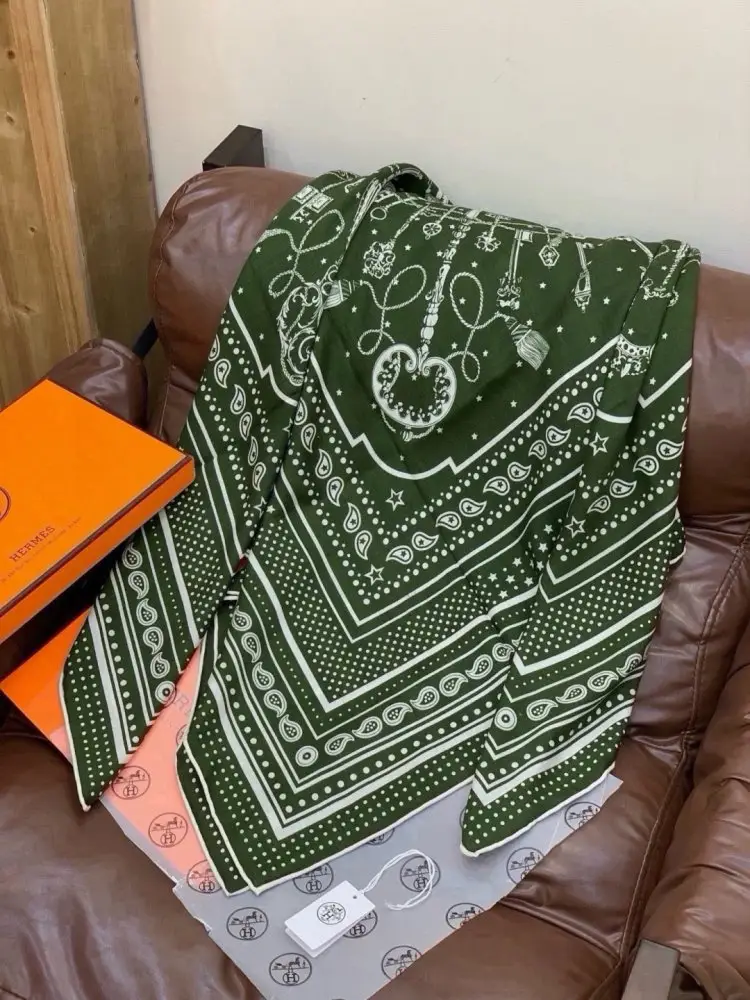 Hermes Шарф из кашемира — Фото 4