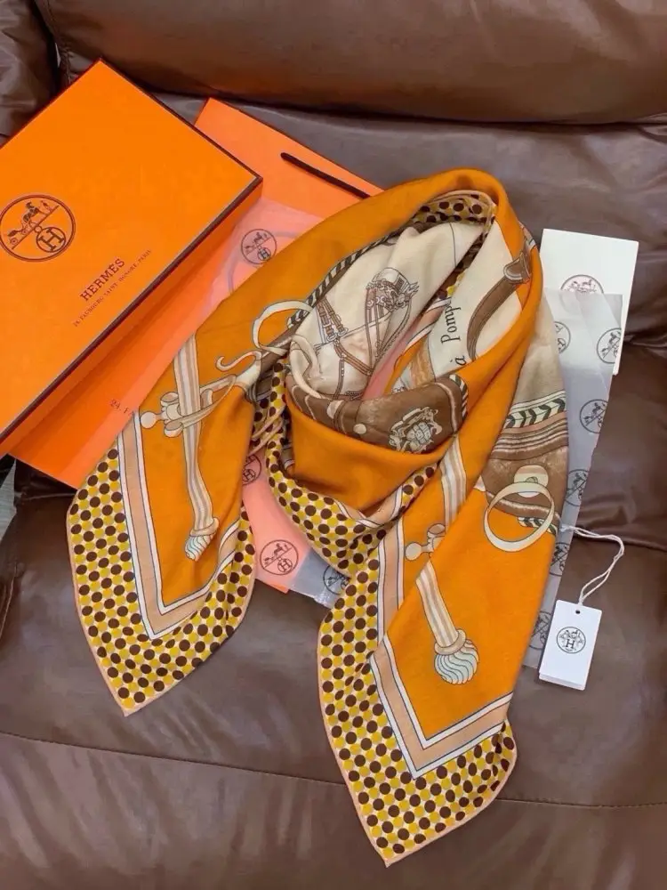 Hermes Шарф из кашемира — Фото 5