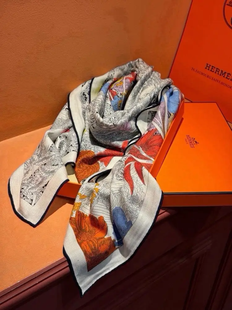 Hermes Шарф из кашемира — Фото 5