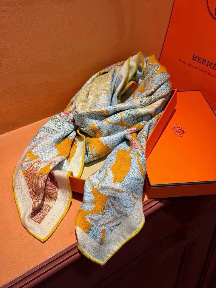 Hermes Шарф из кашемира — Фото 5