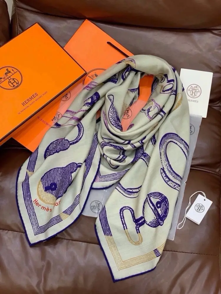 Hermes Шарф из кашемира — Фото 5
