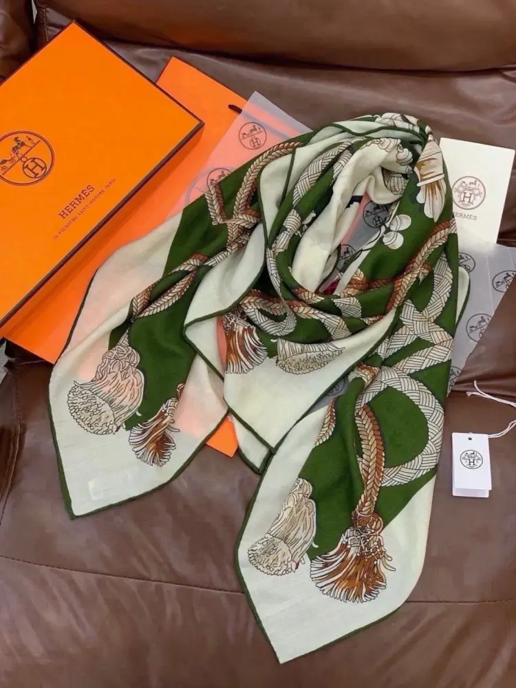Hermes Шарф из кашемира — Фото 5