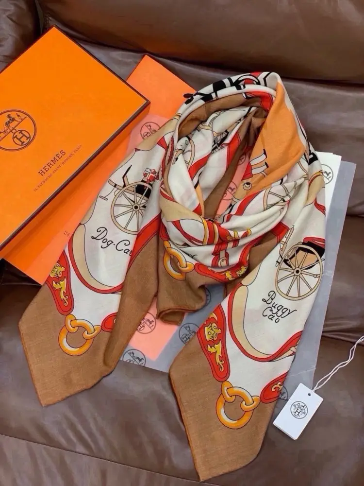 Hermes Шарф з кашеміру — Фото 5