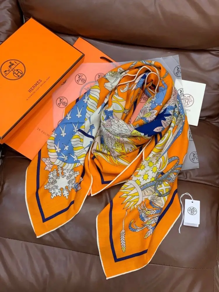 Hermes Шарф из кашемира — Фото 5