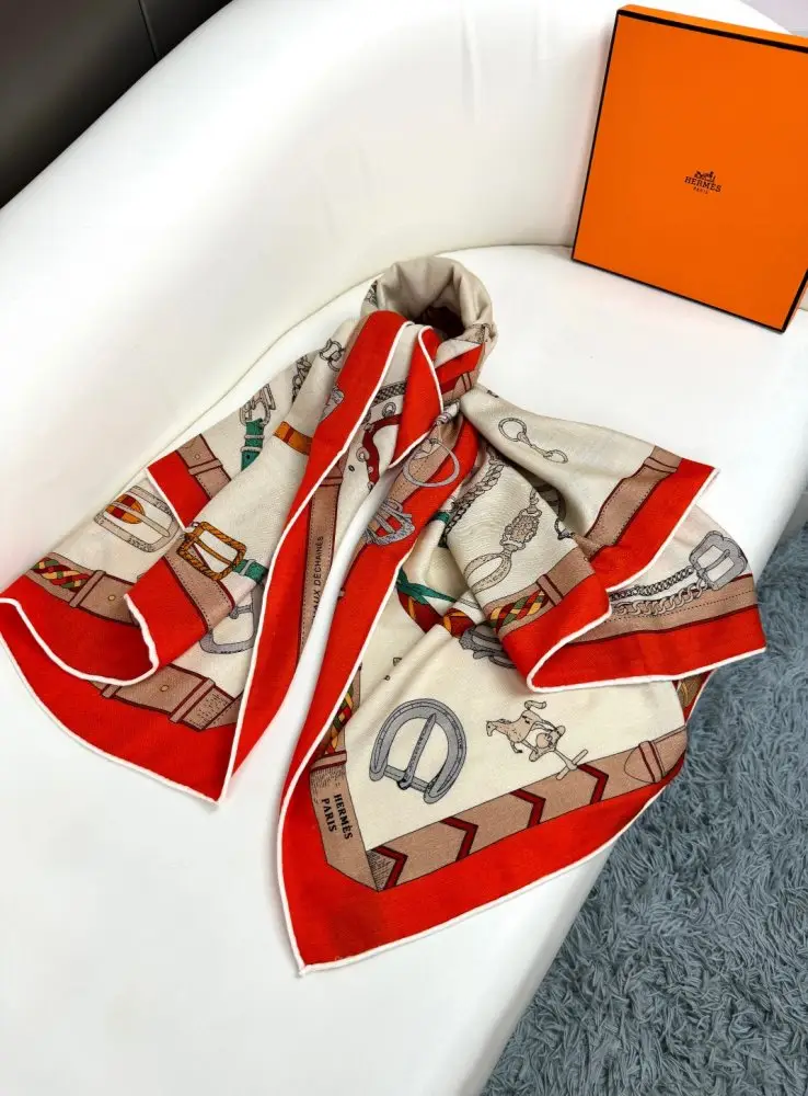 Hermes Шарф з кашеміру — Фото 5