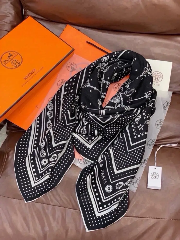 Hermes Шарф из кашемира — Фото 5