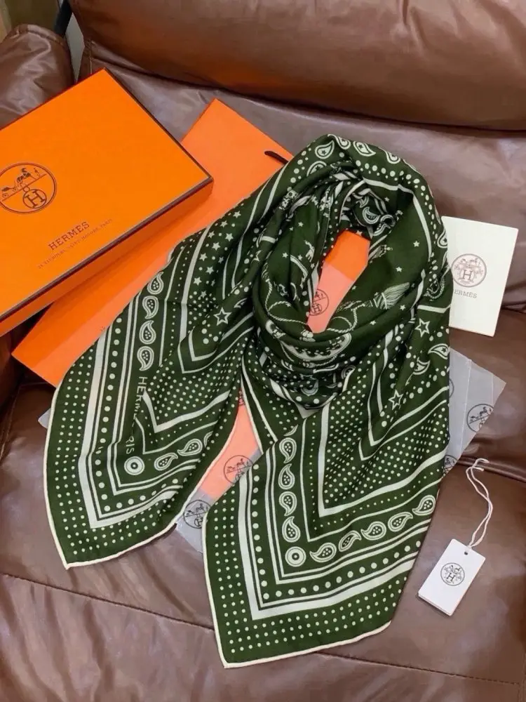 Hermes Шарф из кашемира — Фото 5