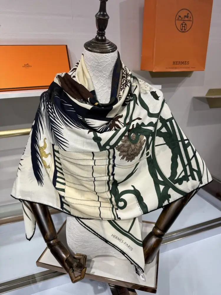 Hermes Шарф из кашемира — Фото 5