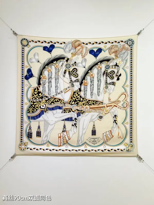 Hermes — Shawl silk 90x90 cm