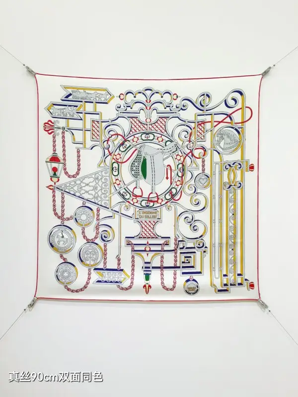 Hermes — Shawl silk 90x90 cm