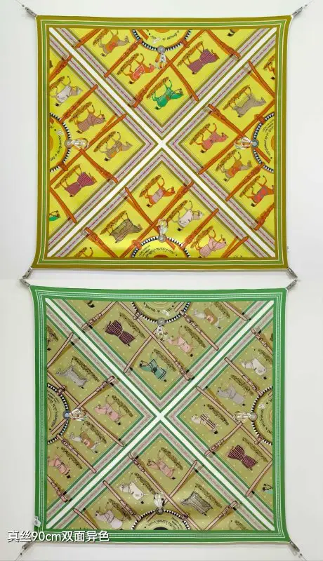 Hermes — Shawl silk 90x90 cm