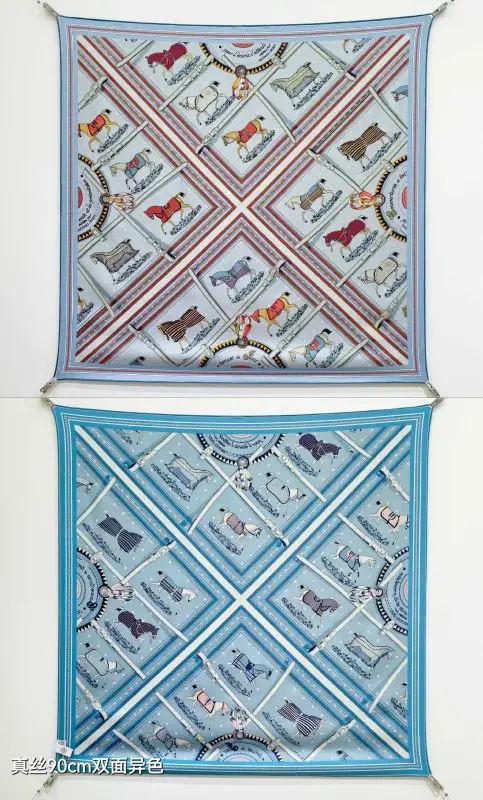 Hermes — Шаль шовкова 90x90 см
