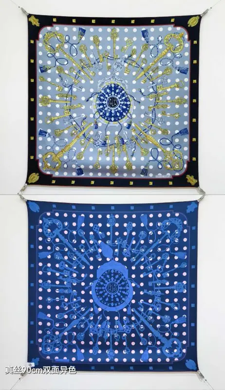 Hermes — Shawl silk 90x90 cm