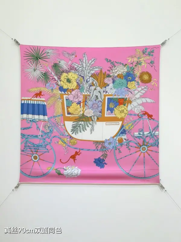 Hermes — Shawl silk 90x90 cm