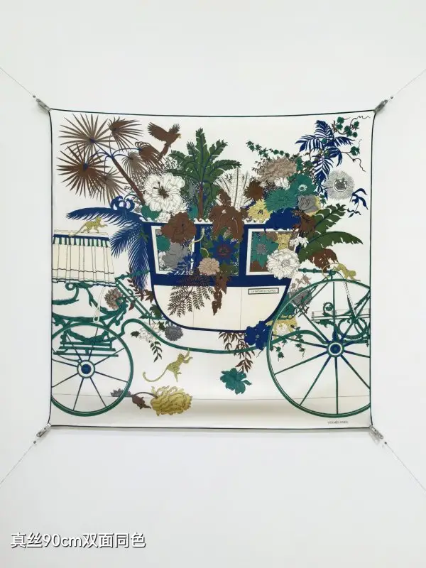 Hermes — Shawl silk 90x90 cm