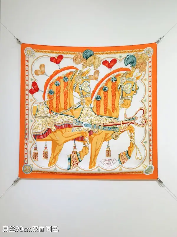 Hermes Shawl silk 90x90 cm — Photo 3