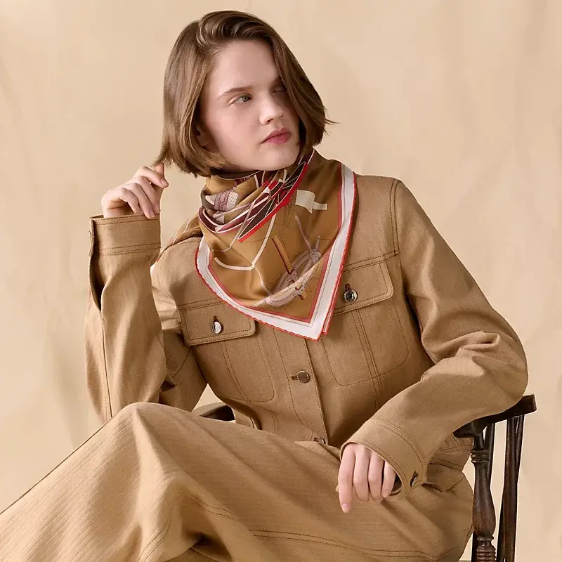 Hermes Шаль шовкова 90x90 см — Фото 3