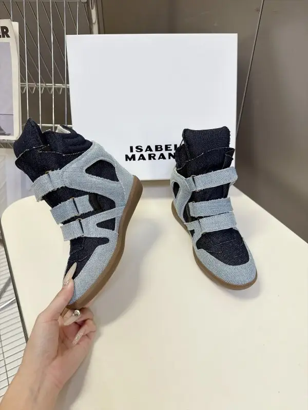 Isabel Marant Кросівки жіночі на танкетці — Фото 5