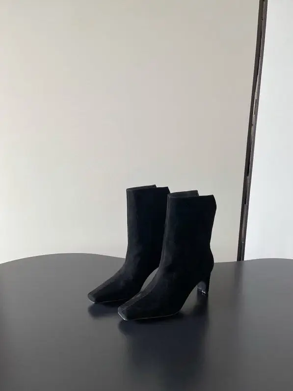 Khaite Ankle boots leather on sustainable heel — Photo 2