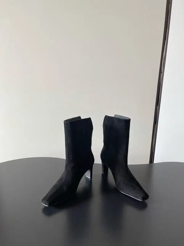 Khaite Ankle boots leather on sustainable heel — Photo 3