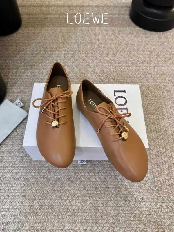 Loewe Женские туфли Muller на шнуровке — Фото 3