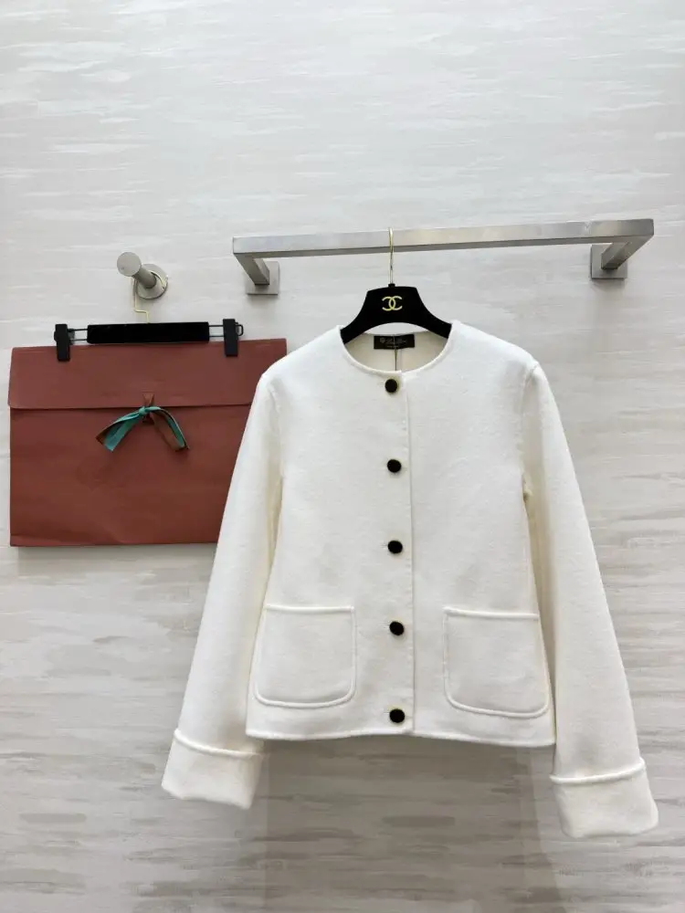 Loro Piana — Короткий двостороннє вовняне пальто з круглим вирізом